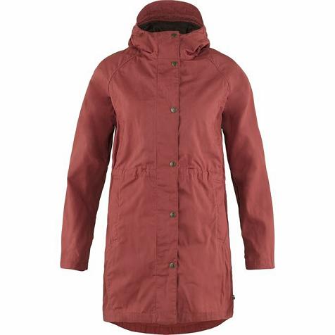 Fjallraven Karla Winter Jacket Red Singapore For Women (SG-331409)